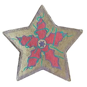 JOSEPH SCHMIDT Papier Mache Chocolate Candy Star Box 8” San Francisco Empty